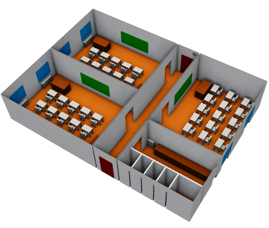 cfd simulation of school - geometry